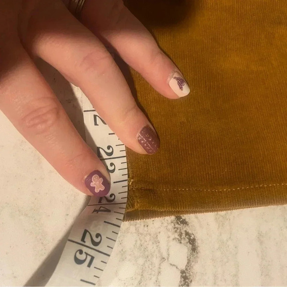 J.CREW Mid Rise Skinny Micro Corduroy Pants 29 P Petite Golden Brandy Mustard - Picture 6 of 8